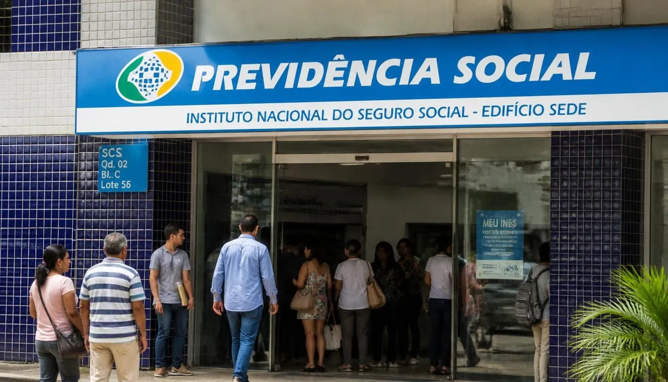 A fachada de uma Agência da Previdência Social brasileira e a importância de conhecer a dinâmica interna de horários.