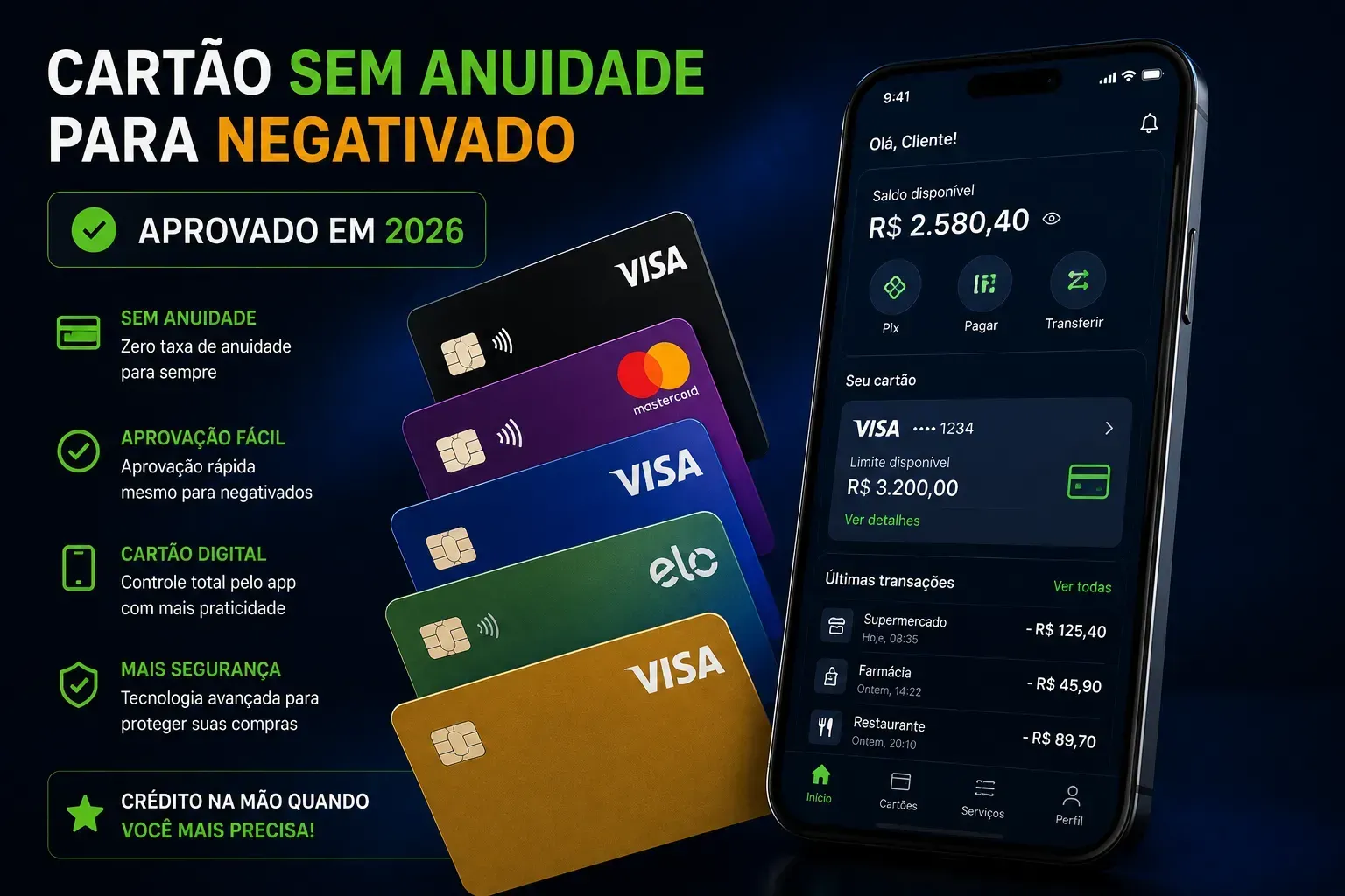 Bancos digitais ampliaram o acesso ao crédito para pessoas negativadas. - Fonte: Imagem gerada por IA (DALL·E / ChatGPT)