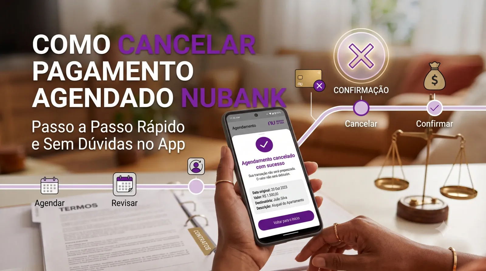 Ilustração do guia sobre Como Cancelar Pagamento Agendado Nubank: Guia sem Erros