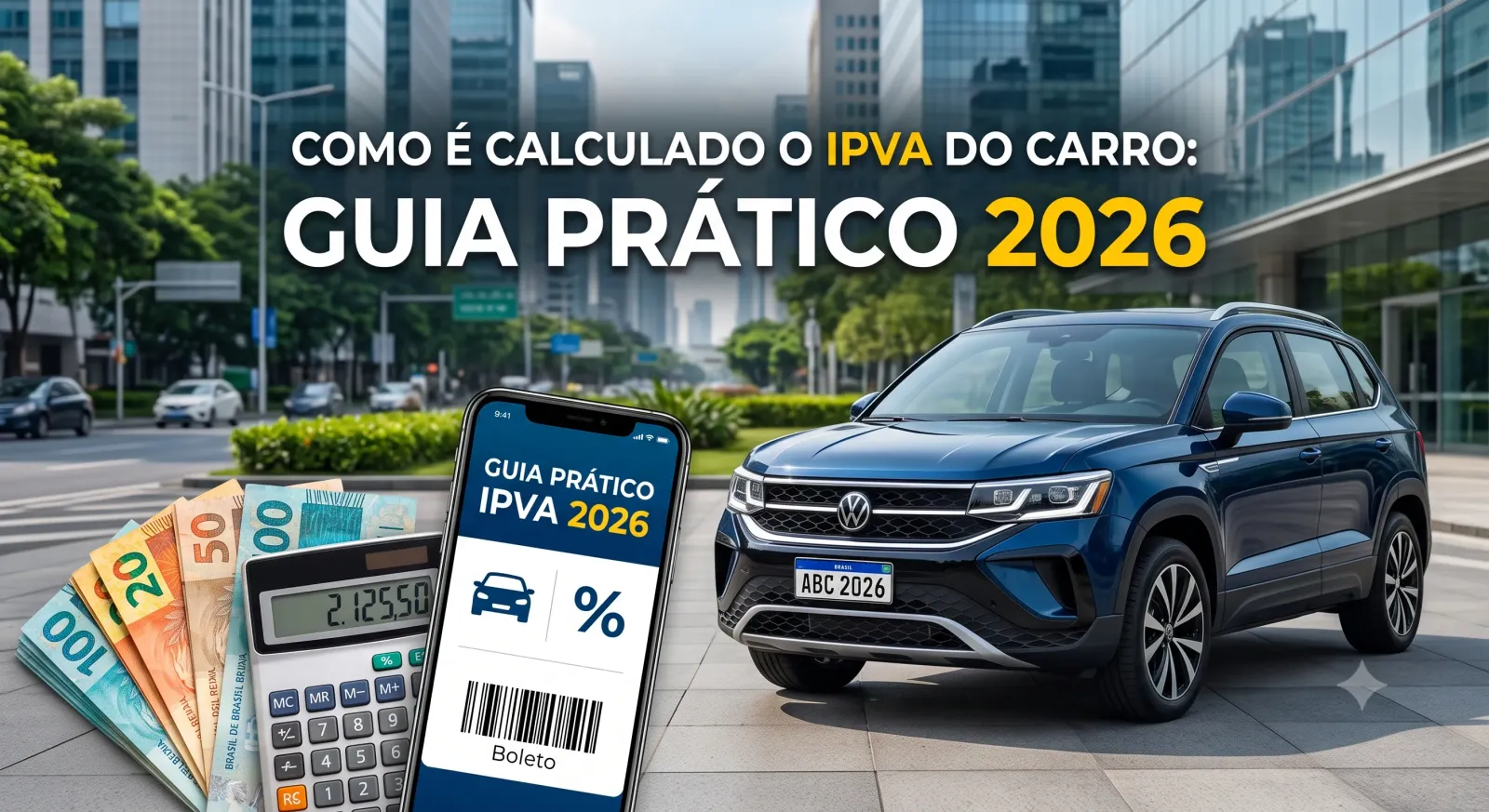 Ilustração do guia sobre Como é Calculado o IPVA do Carro: Guia Prático 2026