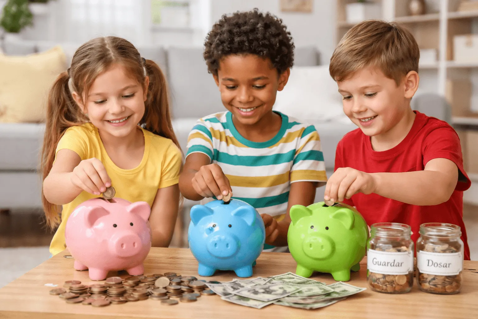Como Ensinar Dinheiro para Crianças Usando Brinquedo Educativo (Guia 2026) - Imagem gerada por IA