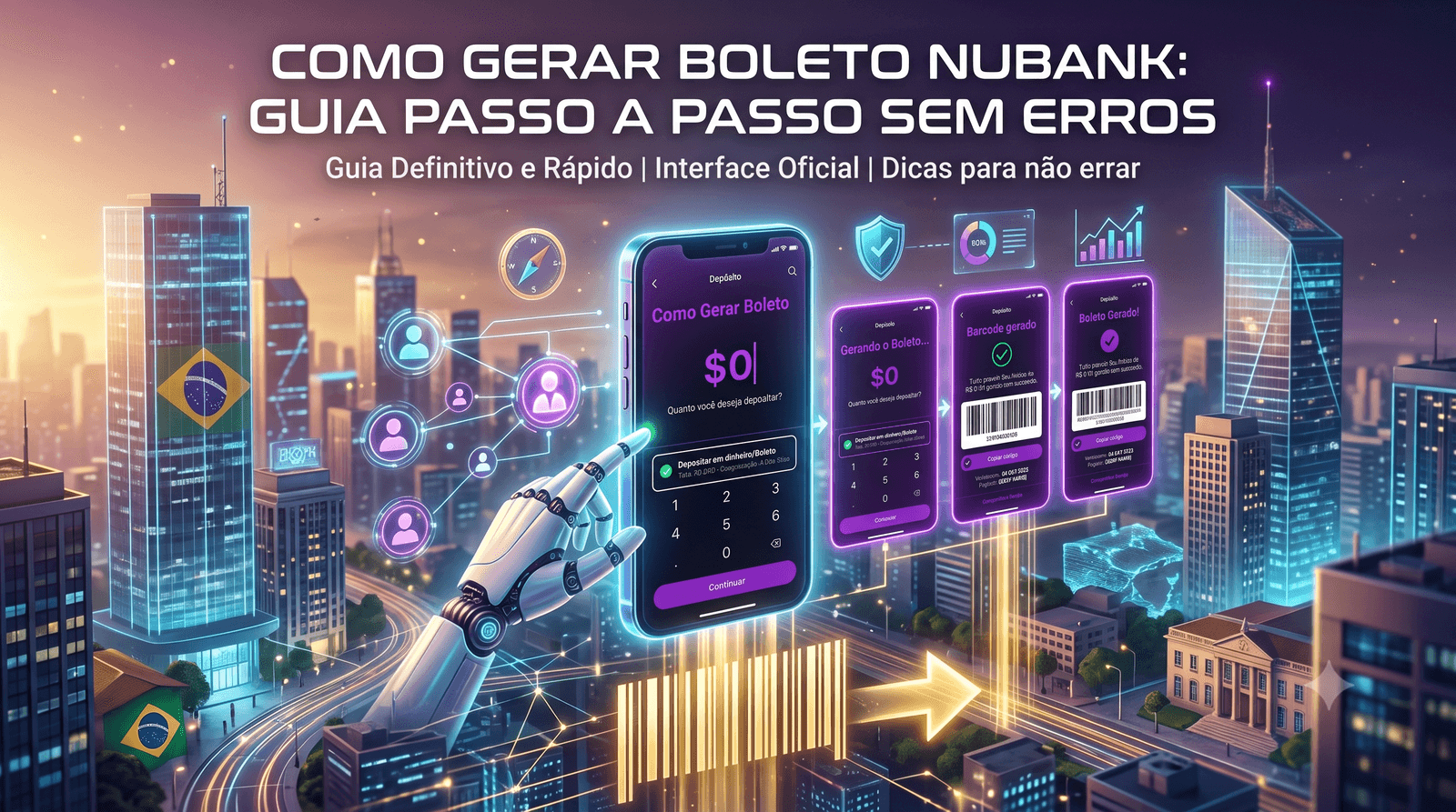 Ilustração do guia sobre Como Gerar Boleto Nubank: Guia Passo a Passo sem Erros