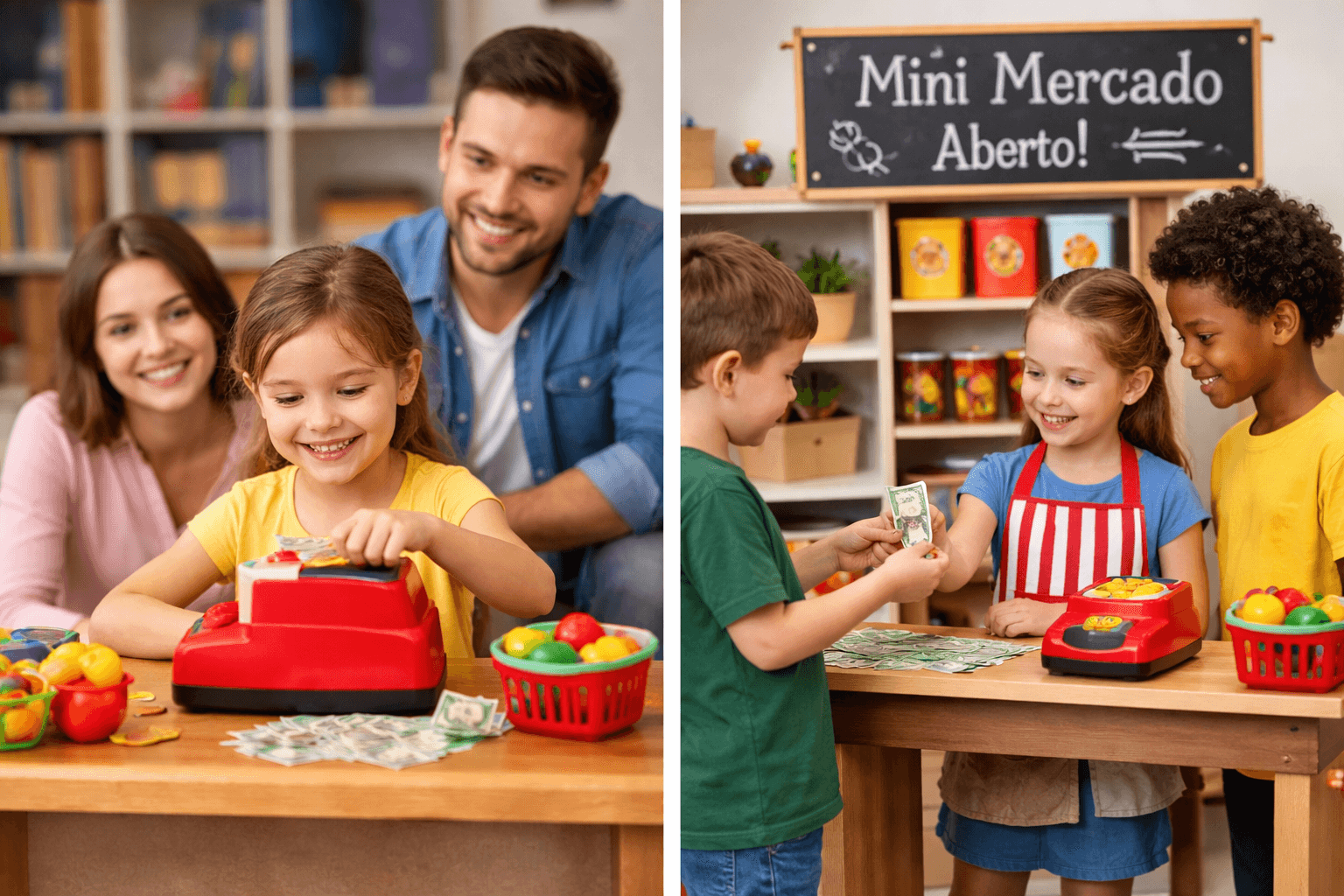 Educação Financeira Infantil: Guia com Brinquedos Educativos - Imagem gerada por IA