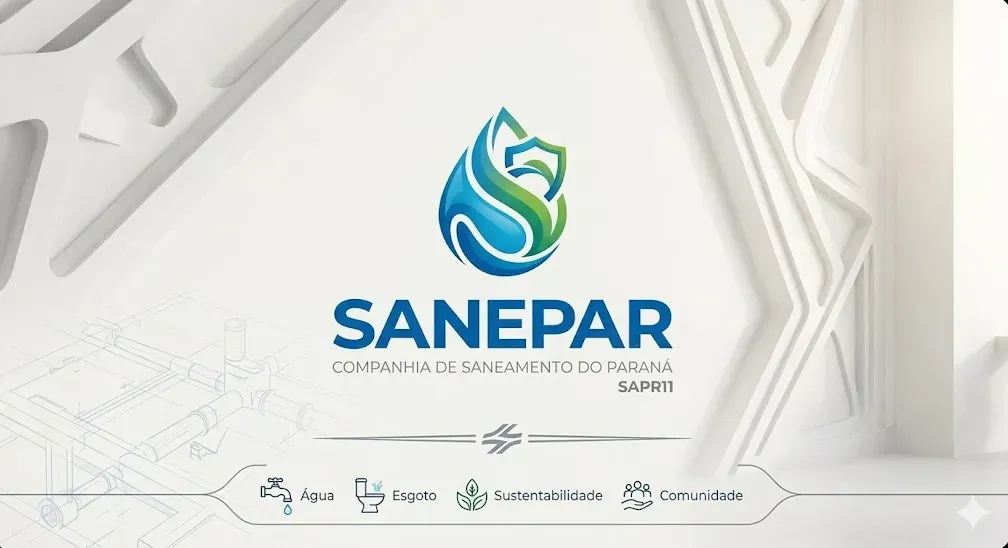 logo da Sanepar empresa de saneamento SAPR11 - Fonte: Imagem gerada por IA / Gemini