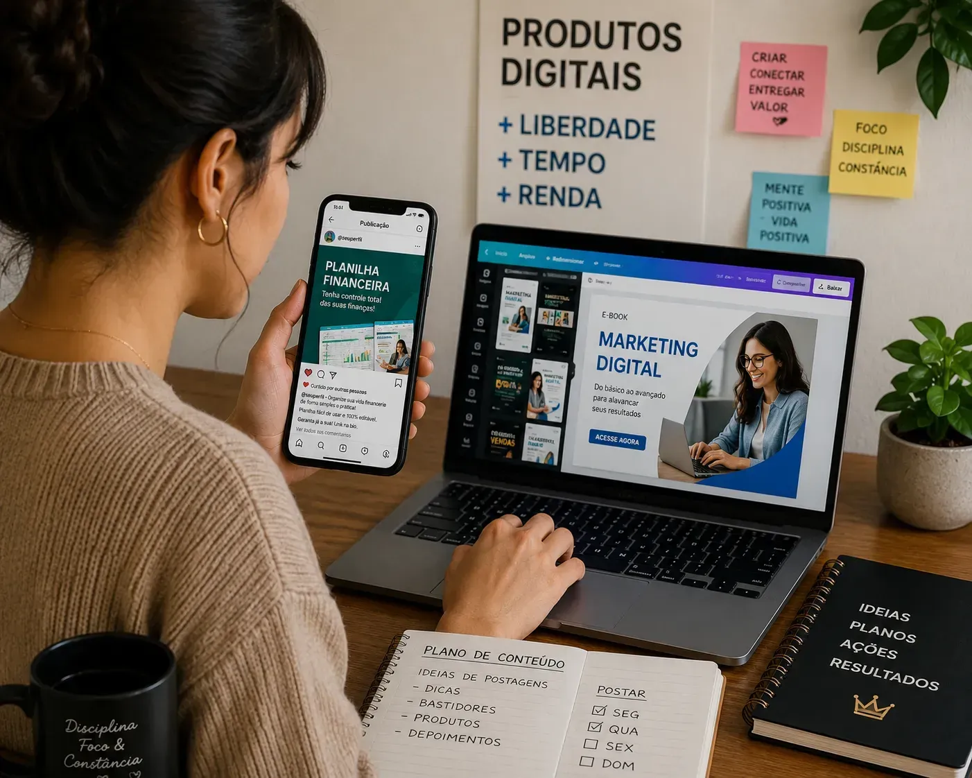 O marketing de afiliados se tornou uma das principais formas de renda online. - Fonte: Imagem gerada por IA (DALL·E / ChatGPT)