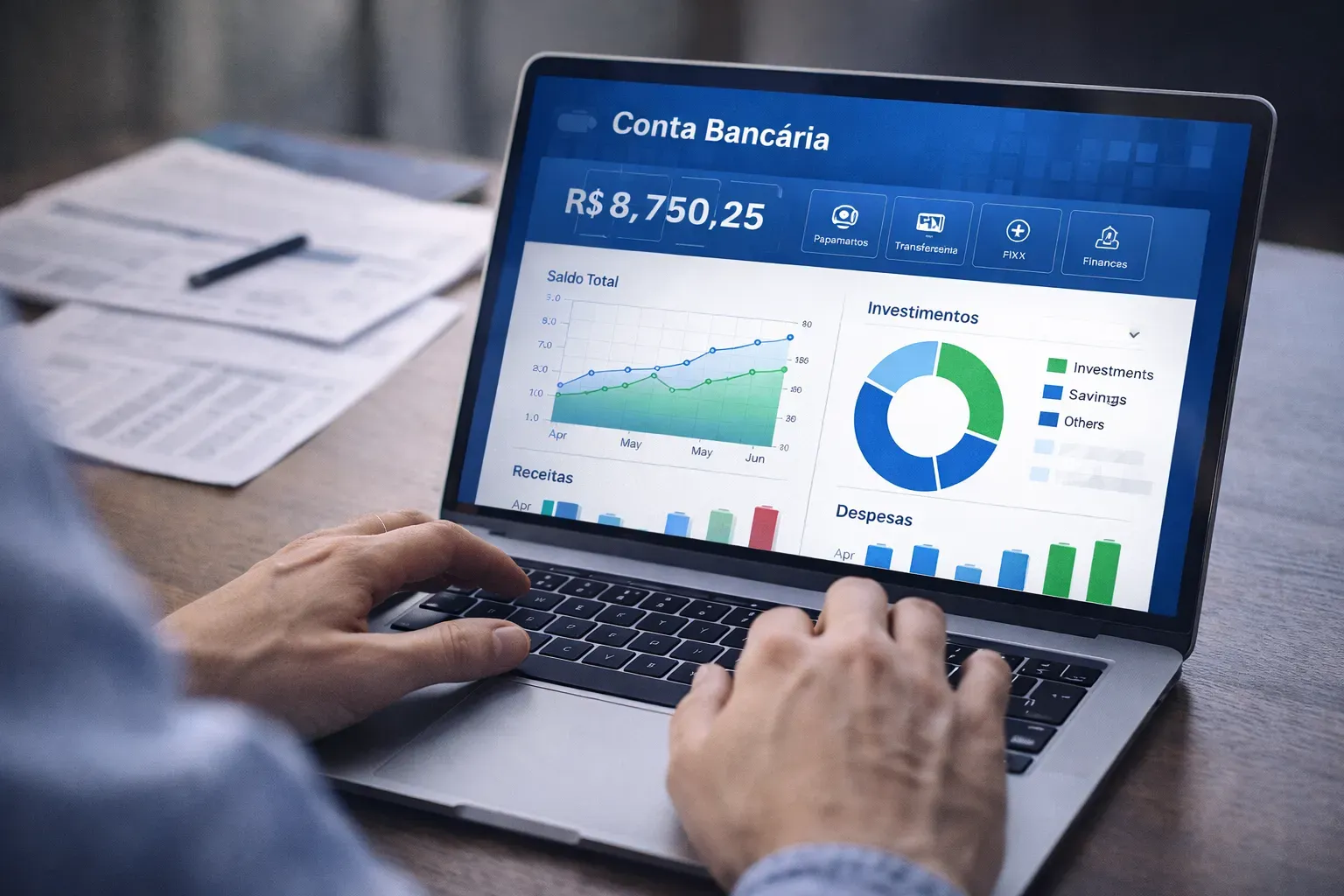 Planejar bem antes de abrir conta ajuda a tomar melhores decisões financeiras. - Fonte: Imagem gerada por IA (DALL·E / ChatGPT)