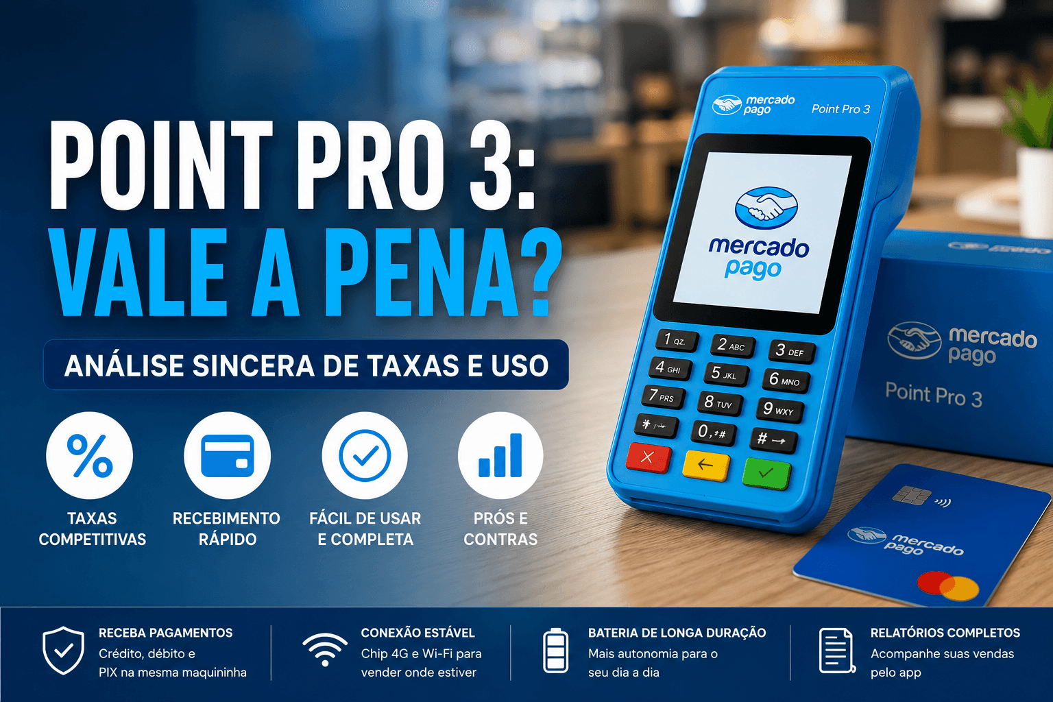 Ilustração do guia sobre Point Pro 3: Vale a Pena? Análise Sincera de Taxas e Uso