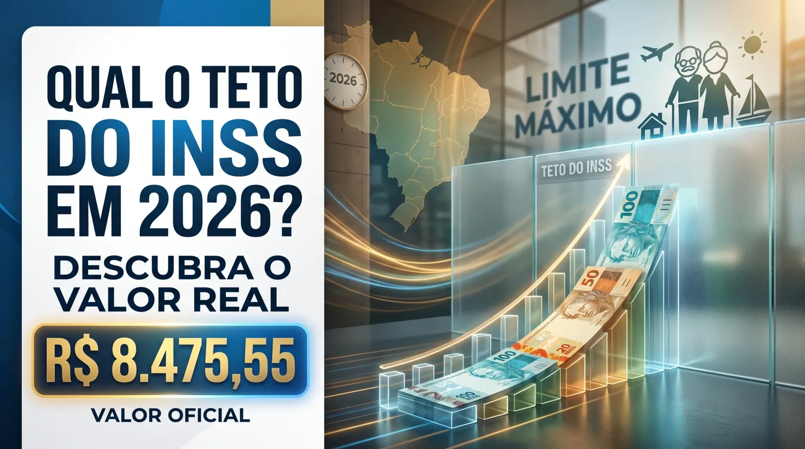 Aposentado conferindo o valor máximo do benefício do INSS em um extrato