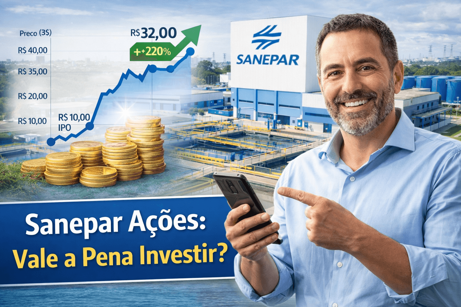 Sanepar Ações: Vale a Pena Investir em 2026? - Fonte: Imagem gerada por IA (DALL·E / ChatGPT)
