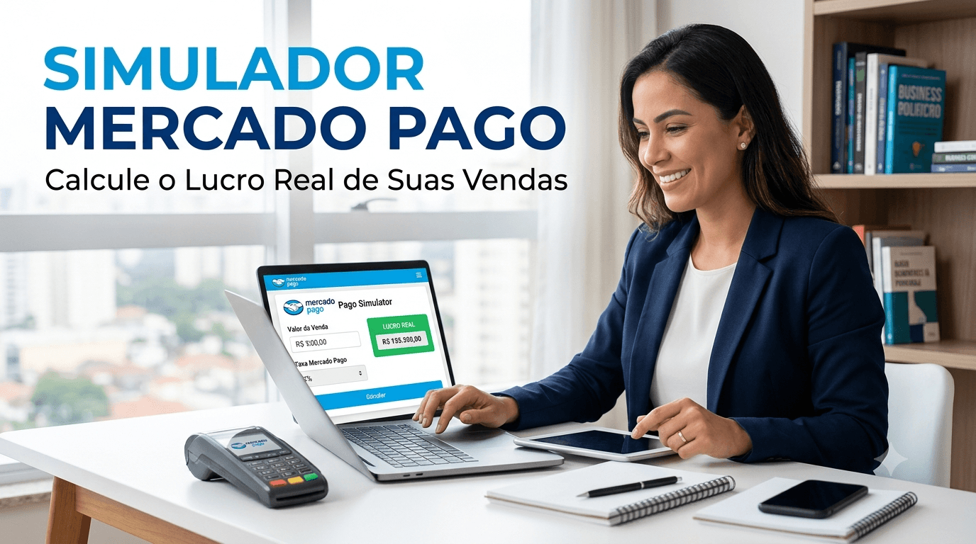 Ilustração do guia sobre Simulador Mercado Pago: Calcule o Lucro Real de Suas Vendas