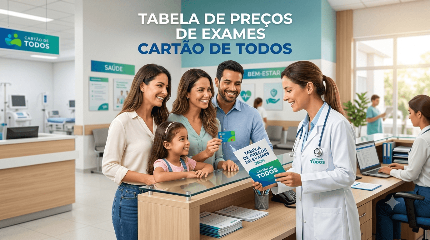 Tabela de Preços de Exames Cartão de Todos